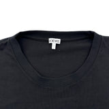 ロエベ LOEWE ロゴ刺繡半袖Tシャツ H526Y22XDE ブラック コットン メンズ 半袖Ｔシャツ