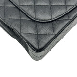 シャネル CHANEL マトラッセ23 A01113 13番台 ブラック ゴールド金具 キャビアスキン レディース ショルダーバッグ