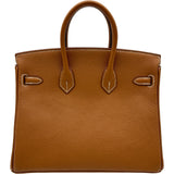 エルメス HERMES バーキン25 K刻印 ゴールド シルバー金具 トゴ レディース ハンドバッグ