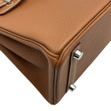 エルメス HERMES バーキン25 K刻印 ゴールド シルバー金具 トゴ レディース ハンドバッグ