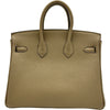 エルメス HERMES バーキン25 W刻印 ベージュマルファ シルバー金具 トゴ レディース ハンドバッグ
