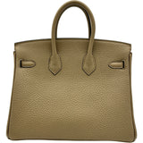 エルメス HERMES バーキン25 W刻印 ベージュマルファ シルバー金具 トゴ レディース ハンドバッグ