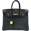 エルメス HERMES バーキン25 G刻印 ブラック ゴールド金具 トゴ レディース ハンドバッグ