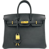 エルメス HERMES バーキン25 G刻印（2026年製） ブラック ゴールド金具 トゴ レディース ハンドバッグ