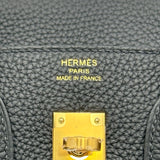エルメス HERMES バーキン25 G刻印（2026年製） ブラック ゴールド金具 トゴ レディース ハンドバッグ