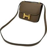 エルメス HERMES コンスタンスミニ Y刻印 エトゥープ ゴールド金具 エプソン レディース ショルダーバッグ
