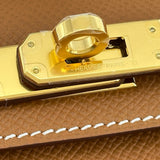 エルメス HERMES ミニケリー2 K刻印 ゴールド ゴールド金具 エプソン レディース ハンドバッグ