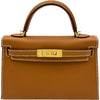 エルメス HERMES ミニケリー2 K刻印 ゴールド ゴールド金具 エプソン レディース ハンドバッグ