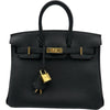 エルメス HERMES バーキン25 G刻印 ブラック ゴールド金具 トゴ レディース ハンドバッグ