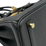 エルメス HERMES バーキン25 G刻印 ブラック ゴールド金具 トゴ レディース ハンドバッグ