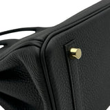 エルメス HERMES バーキン25 G刻印 ブラック ゴールド金具 トゴ レディース ハンドバッグ
