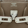 エルメス HERMES バーキン25 G刻印 エトゥープ シルバー金具 トゴ レディース ハンドバッグ