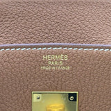 エルメス HERMES バーキン30 K刻印 ゴールド ゴールド金具 トゴ レディース ハンドバッグ