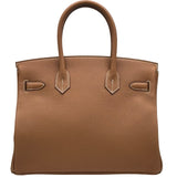 エルメス HERMES バーキン30 K刻印 ゴールド ゴールド金具 トゴ レディース ハンドバッグ