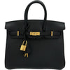 エルメス HERMES バーキン25 G刻印 ブラック ゴールド金具 トゴ レディース ハンドバッグ