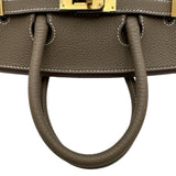 エルメス HERMES バーキン25 G刻印 エトゥープ ゴールド金具 トゴ レディース ハンドバッグ