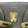 エルメス HERMES バーキン25 G刻印 エトゥープ ゴールド金具 トゴ レディース ハンドバッグ