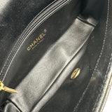 シャネル CHANEL マトラッセ2WAYフラップチェーンショルダー 30番台 ブラック ゴールド金具 カーフスキン レディース ショルダーバッグ