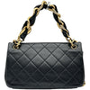 シャネル CHANEL マトラッセ2WAYフラップチェーンショルダー 30番台 ブラック ゴールド金具 カーフスキン レディース ショルダーバッグ