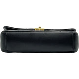 シャネル CHANEL マトラッセ2WAYフラップチェーンショルダー 30番台 ブラック ゴールド金具 カーフスキン レディース ショルダーバッグ