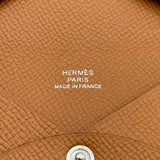 エルメス HERMES カルヴィ B刻印 ゴールド シルバー金具 エプソン ユニセックス カードケース