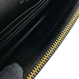 サンローラン SAINT LAURENT カサンドラチェーンウォレット 742920 ブラック ゴールド金具 グレインレザー レディース ショルダーバッグ