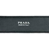 プラダ PRADA クロコダイルレザーベルト 36 2CC601 ブラック シルバー金具 クロコ レディース ベルト