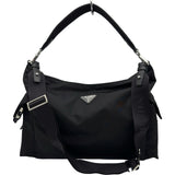 プラダ PRADA エクスプローラRE-NYLONレザーバッグ 2VH204_2DW3_F0002_V_OOO ブラック シルバー金具 ナイロン メンズ ショルダーバッグ