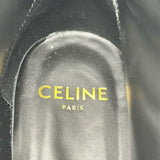 セリーヌ CELINE バルキースタッズロゴレースアップブーツ BE0242 ブラック レザー メンズ ブーツ