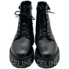 セリーヌ CELINE バルキースタッズロゴレースアップブーツ BE0242 ブラック レザー メンズ ブーツ