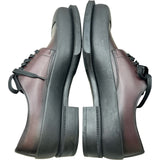 プラダ PRADA ブラッシュドレザーダービーシューズ 2EG413 ブラウン レザー メンズ その他靴