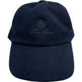 Loro Piana カシミヤロゴベースボールキャップ FAF8520 ネイビー カシミヤ レディース その他ファッション雑貨