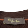 Loro Piana バージンウールニットセーター FAI778 ブラウン ウール メンズ セーター