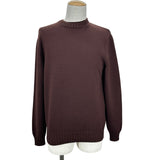 Loro Piana バージンウールニットセーター FAI778 ブラウン ウール メンズ セーター