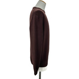 Loro Piana バージンウールニットセーター FAI778 ブラウン ウール メンズ セーター