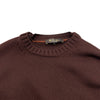 Loro Piana バージンウールニットセーター FAI778 ブラウン ウール メンズ セーター