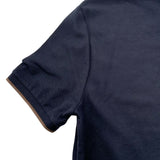 Loro Piana ブレンドウッド ポロシャツ FAI4903 ネイビー コットン メンズ ポロシャツ