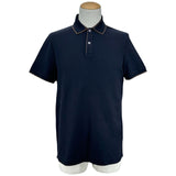 Loro Piana ブレンドウッド ポロシャツ FAI4903 ネイビー コットン メンズ ポロシャツ