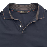 Loro Piana ブレンドウッド ポロシャツ FAI4903 ネイビー コットン メンズ ポロシャツ