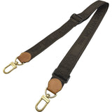 ルイ・ヴィトン LOUIS VUITTON ショルダーストラップ ブラウン ヌメ革/キャンバス レディース ショルダーストラップ