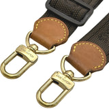 ルイ・ヴィトン LOUIS VUITTON ショルダーストラップ ブラウン ヌメ革/キャンバス レディース ショルダーストラップ