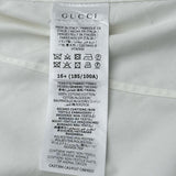 グッチ GUCCI シンボルズカラーエンブロイダリースネークシャツ 523500 ホワイト コットン メンズ 長袖シャツ