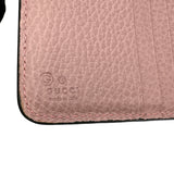 グッチ GUCCI インターロッキングGラウンドファスナー長財布 449397 ピンク ゴールド金具 レザー レディース 長財布
