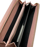 グッチ GUCCI インターロッキングGラウンドファスナー長財布 449397 ピンク ゴールド金具 レザー レディース 長財布