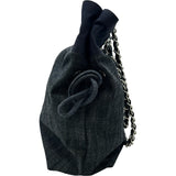 シャネル CHANEL クルーズラインチェーンショルダー A48450 13番台 ブルー シルバー金具 デニム レディース トートバッグ