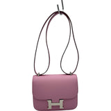 エルメス HERMES コンスタンス3ミニ ミロワール K刻印 モーヴシルベストル シルバー金具 エプソン レディース ショルダーバッグ