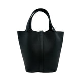 エルメス HERMES ピコタンロックPM G刻印 ブラック シルバー金具 トリヨン レディース ハンドバッグ