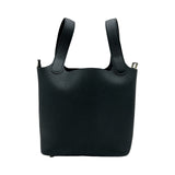 エルメス HERMES ピコタンロックPM G刻印 ブラック シルバー金具 トリヨン レディース ハンドバッグ
