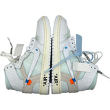 ナイキ NIKE ×Off White Air Jordan 1 ハイカットスニーカー AA3834 ホワイト レザー レディース スニーカー