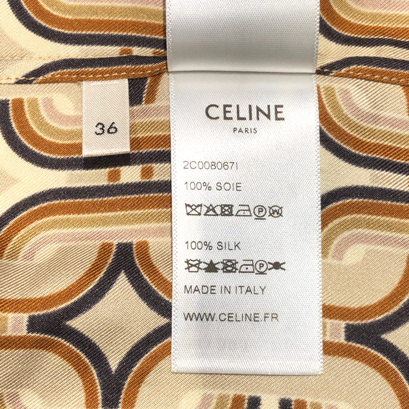 セリーヌ CELINE チェーンプリントシルクブラウス 2C008067I マルチカラー レディース 長袖シャツ